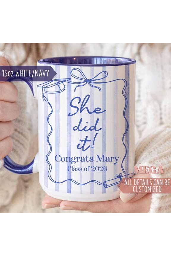 Personalized Graduation Mug Custom Grad Gift Mug MBA Gift Mug Graduation 2026 Gift MP00033