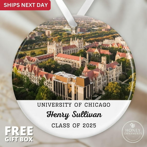 Personalized Graduation Ornament - Custom Class of 2025 Gift - College Graduate Keepsake - University Graduation Memory Gift - Grad Gift