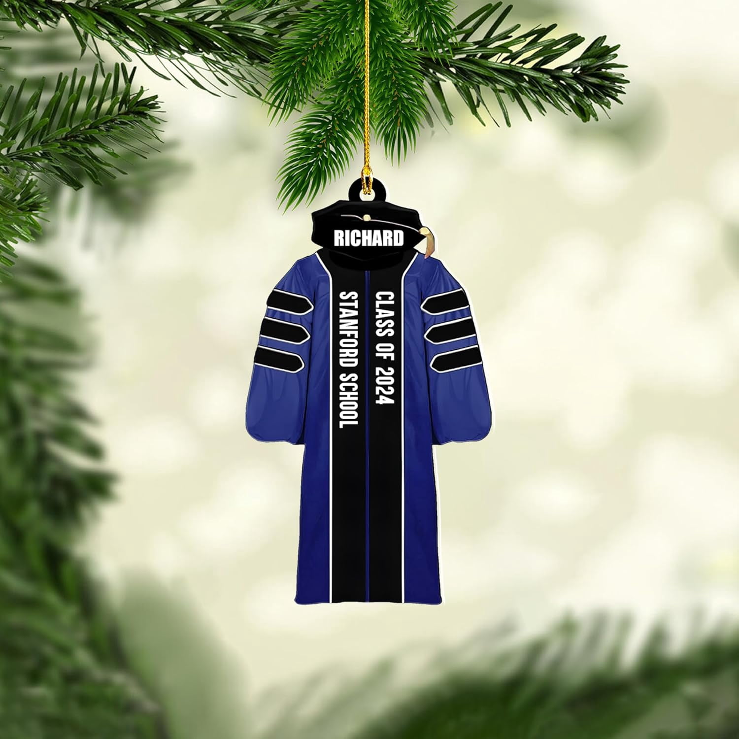 Personalized Graduation Ornaments Class of 2025 Graduation Gown ...