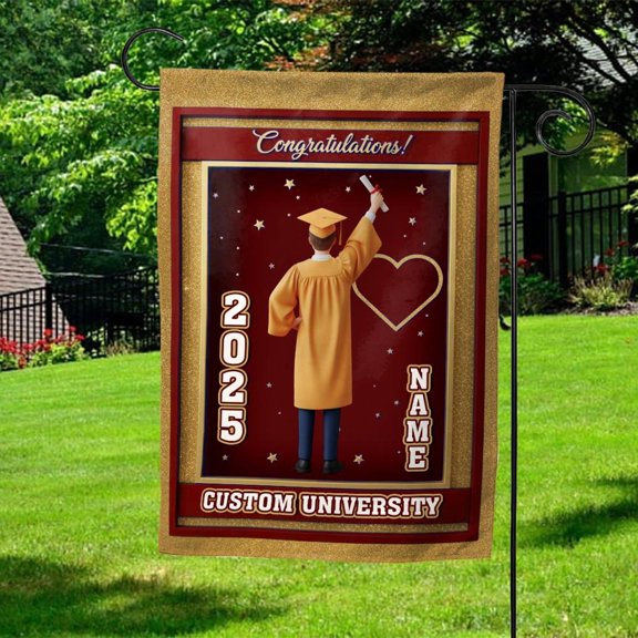 Personalized Graduation Senior Flag Class of 2026 / Custom Graduation Flag / Graduate Yard Sign, University Grad Flag, College Grad Flag, USA 250th Anniversary, 1776-2026, July 4th