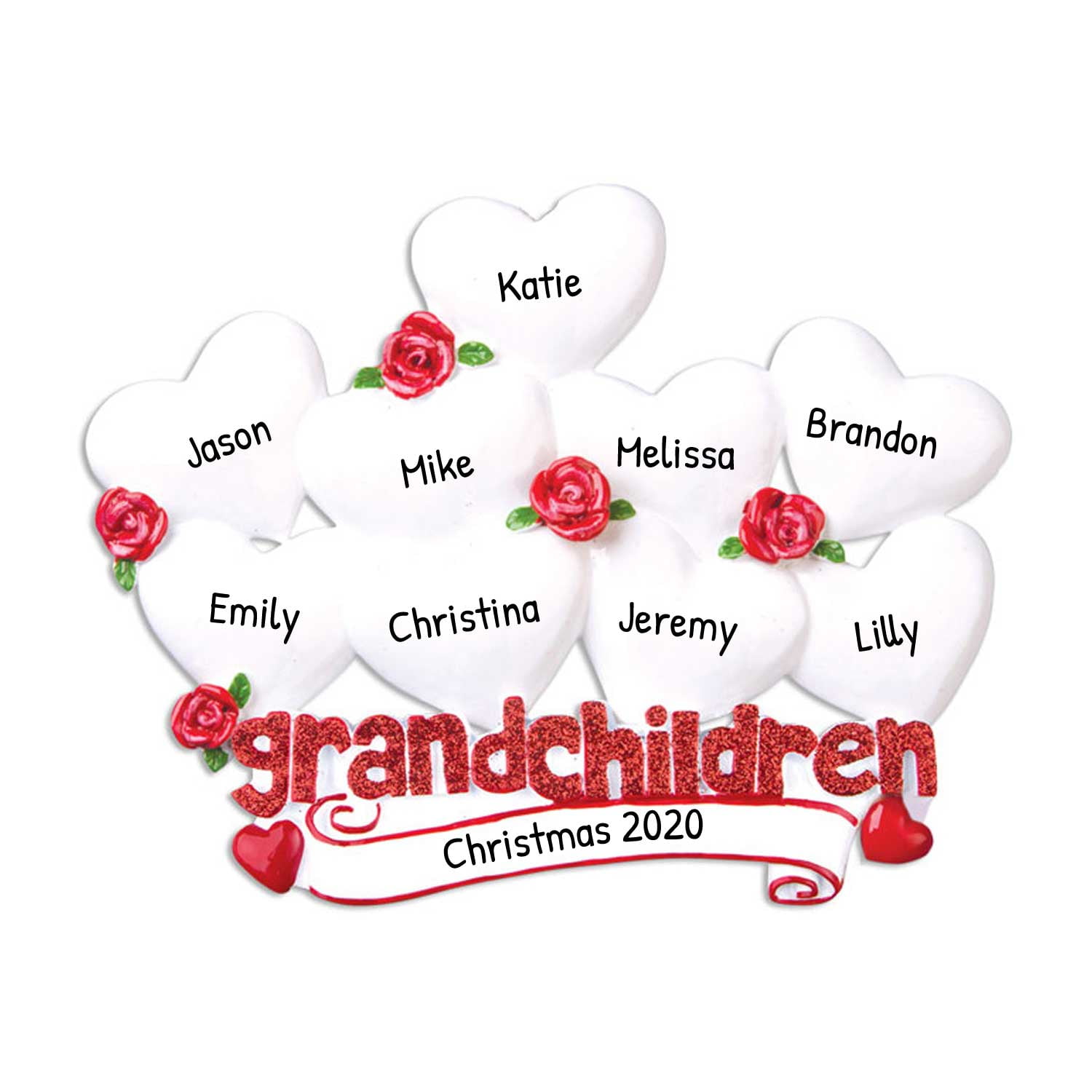 Personalized Grandchildren Christmas Ornament 2024 - Customized Family ...