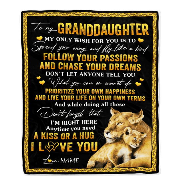Personalized Name Blankets For Wife, Mom, Grandma Grandpa...