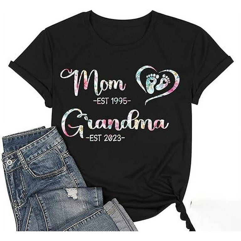 New Grandma Gift First Time Grandma Shirt New Grandma Gift First Time Grandma Shirt
