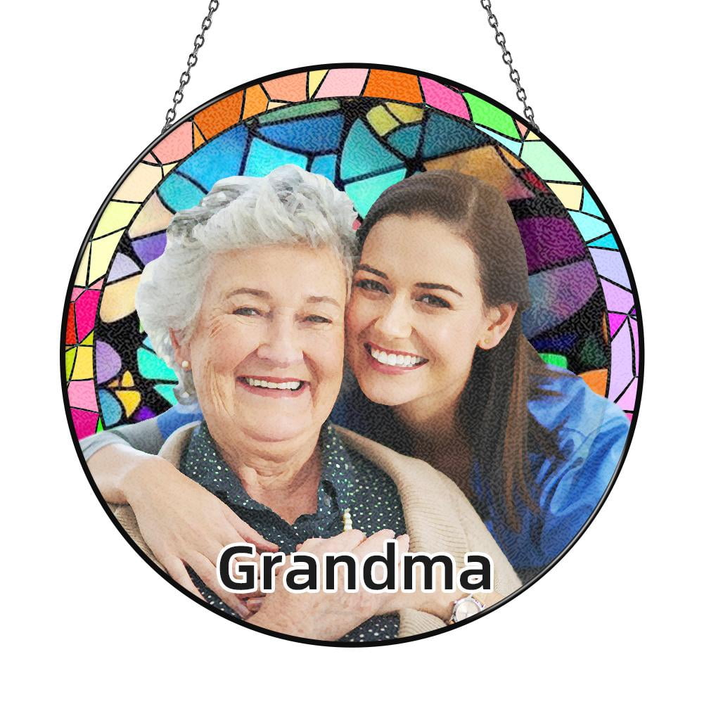 Personalized Suncatcher Personalized Grandma Stained Glass Suncatcher ...