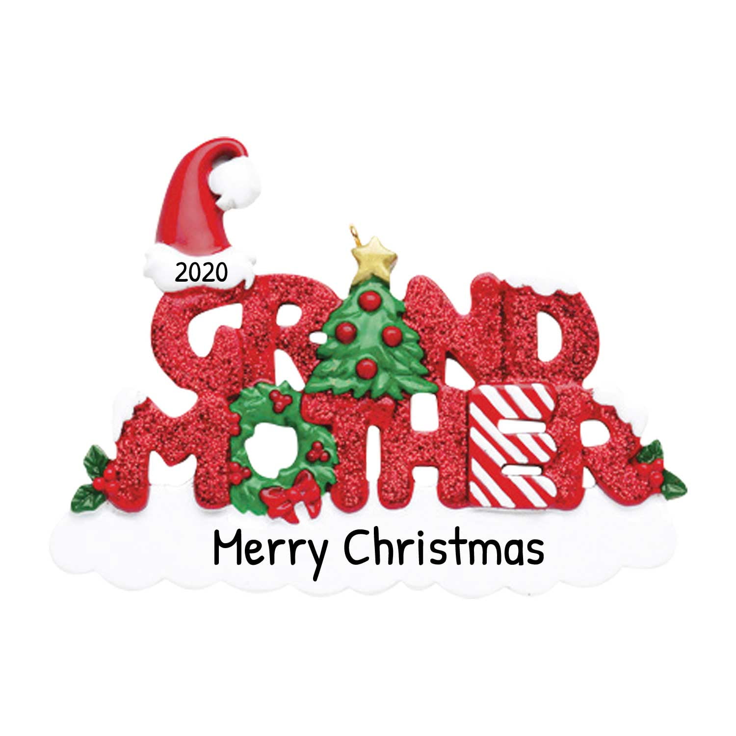 Personalized Grandparents Ornament 2023 First Time Grandparents Gifts 2023 Letter