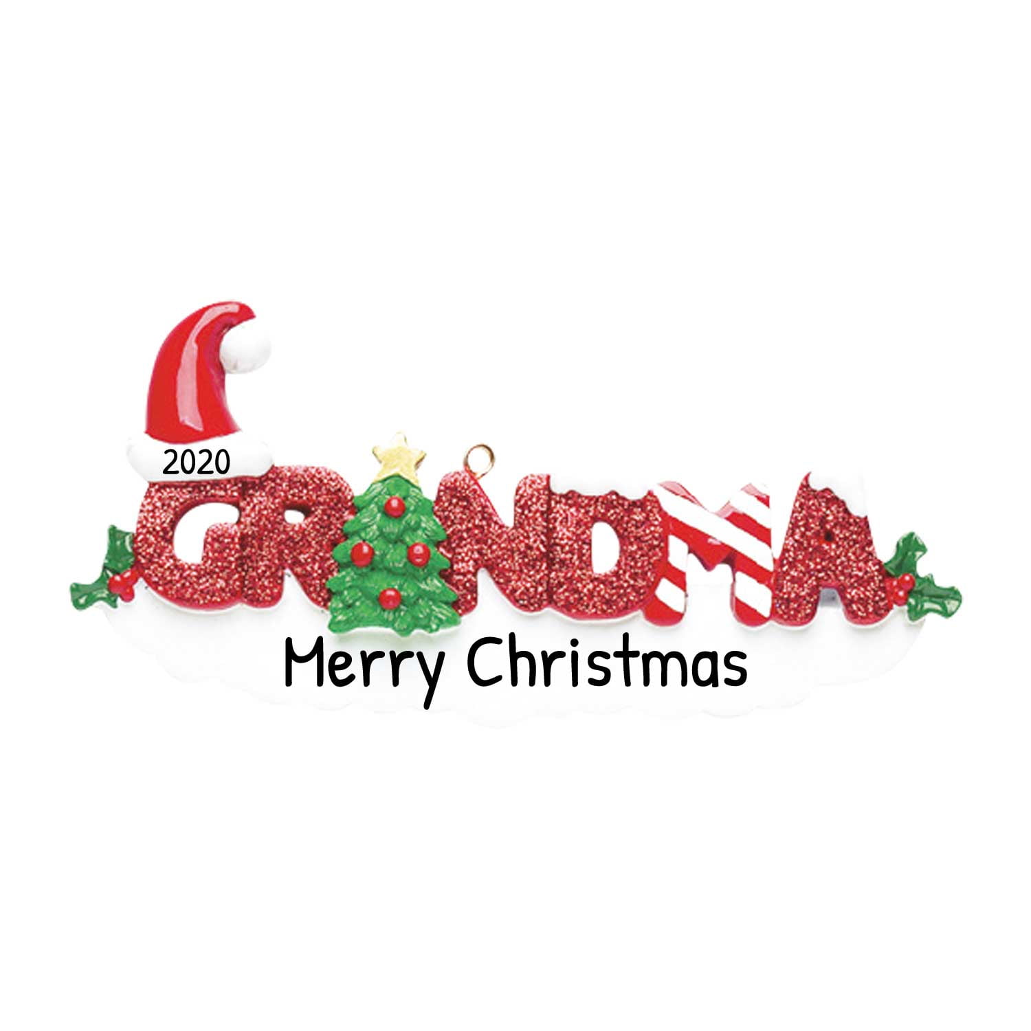 Personalized Grandparents Ornament 2023 First Time Grandparents Gifts 2023 Red Letter