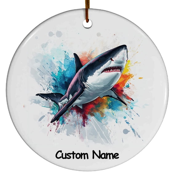 Personalized Greenland Shark Ornament, Custom Ornament for Animal Lover, Ideal Gift for Men, Women, Best Friend, Gift for Christmas, Birthday, Father's Day, Mother's day