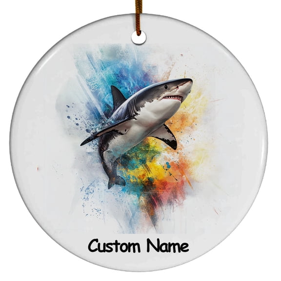 Personalized Greenland Shark Ornament, Custom Ornament for Animal Lover, Ideal Gift for Men, Women, Best Friend, Gift for Christmas, Birthday, Father's Day, Mother's day