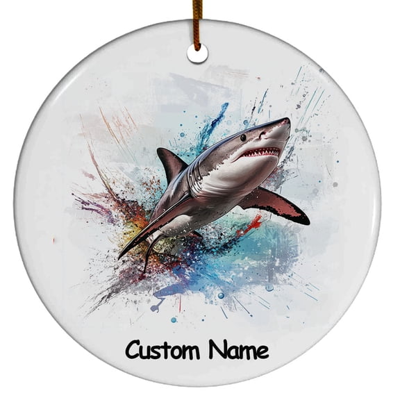 Personalized Greenland Shark Ornament, Custom Ornament for Animal Lover, Ideal Gift for Men, Women, Best Friend, Gift for Christmas, Birthday, Father's Day, Mother's day