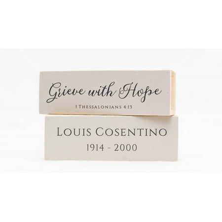 Personalized Grieve With Hope Bereavement Shelf Sitter
