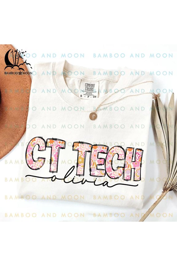 Personalized Groovy Floral CT Tech Shirt Cute Flower CT Tech Shirt CT Tech Shirt TH060222