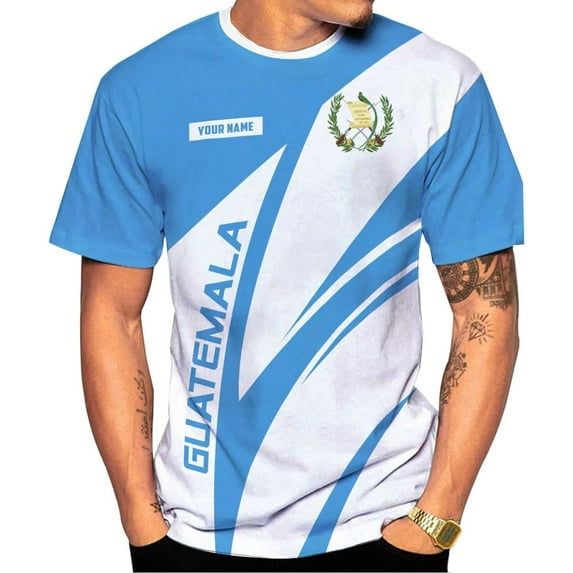 Personalized Guatemala Shirt, Guatemalan Camisas Jersey Shirts, Guatemala Flag Playera Soccer Shirts for Men and Women (DefaultTitle, L)