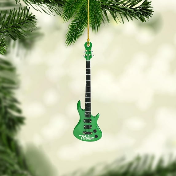 Personalized Guitar Ornament, Electric Guitar Ornament, Guitar Christmas Ornaments 2025, Acoustic Guitar Christmas Ornament, Guitar Christmas Ornaments Guitarist Gift Musical Instruments Xmas (G6)