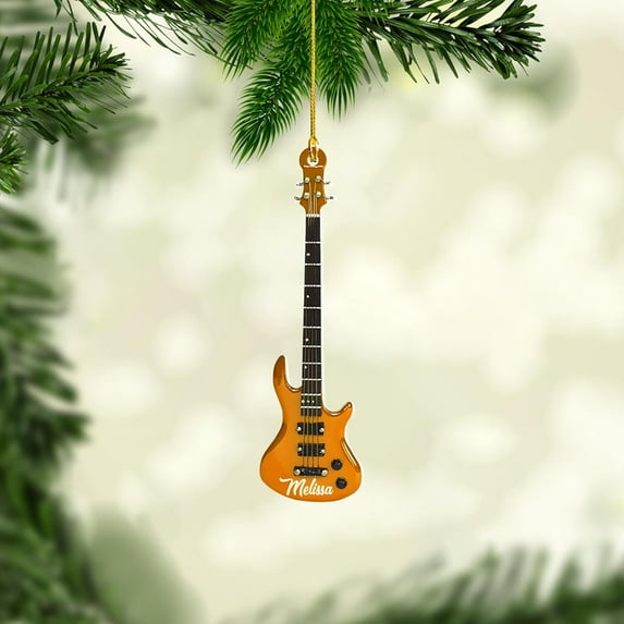 Personalized Guitar Ornament, Electric Guitar Ornament, Guitar Christmas Ornaments 2025, Acoustic Guitar Christmas Ornament, Guitar Christmas Ornaments Guitarist Gift Musical Instruments Xmas (G6)