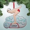 thumbnail image 1 of Personalized Guy Swimmer on Platform Christmas Ornament - Learning to Swim - Swim Meet - Loves Swimming - New Pool - Favorite Event - Great Gift Ideas, 1 of 1