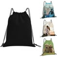 thumbnail image 1 of Personalized Gym Bag with Drawstring, Add Your Picture/Logo/Text, Custom Drawstring Backpack for Camping, Beach, Shopping, Yoga, 1 of 5