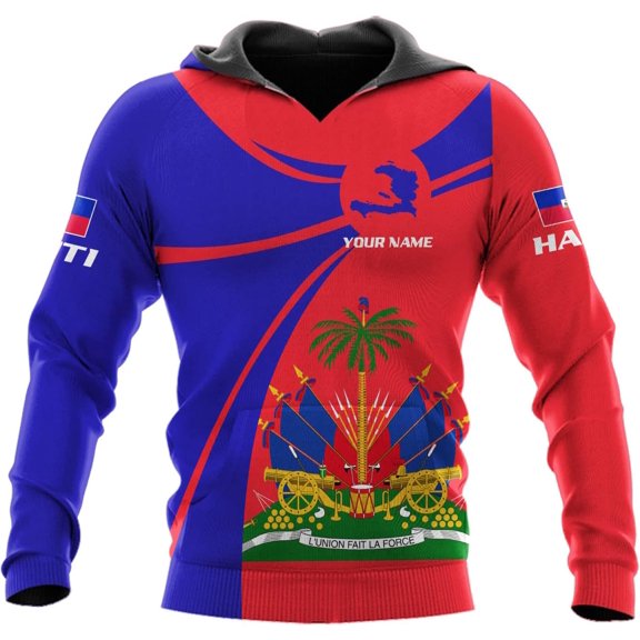 Personalized Haiti Shirt Haitians Flag Pride Shirt Haiti Shirts for Men & Women Haitian Pride Tshirt Haitian Flag Shirt (Hoodie, XL)