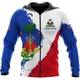 thumbnail image 1 of Personalized Haiti Shirt Haitians Flag Pride Shirt Haiti Shirts for Men & Women Haitian Pride Tshirt Haitian Flag Shirt (ZipHoodie, 5XL), 1 of 9