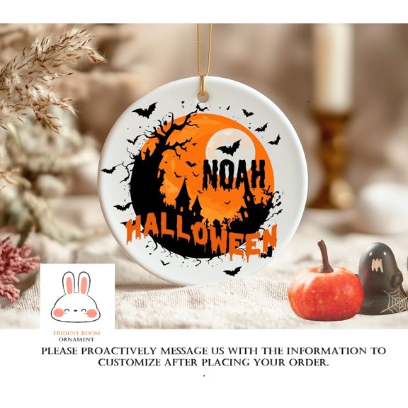 Personalized Halloween Ghost Ornament