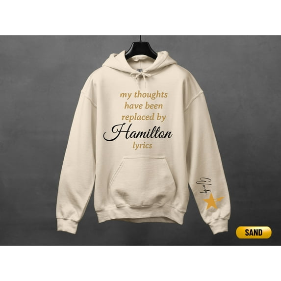 Personalized Hamilton Sweatshirt: American Musical Theatre Hoodie, Adult & Youth, S - 3XL
