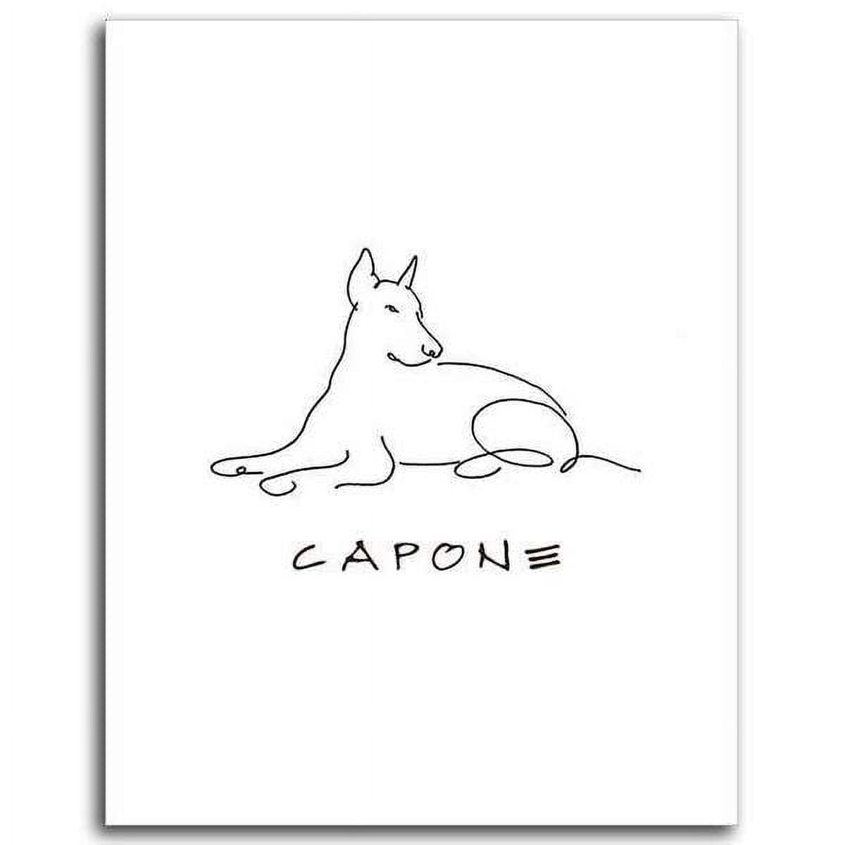 Personalized Hand-Crafted Doberman Line Drawn Style Block Mount