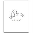 thumbnail image 1 of Personalized Hand-Crafted King Charles Spaniel Line Drawn Style Block Mount, 1 of 1