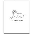 thumbnail image 1 of Personalized Hand-Crafted Labrador Line Drawn Style Block Mount, 1 of 1