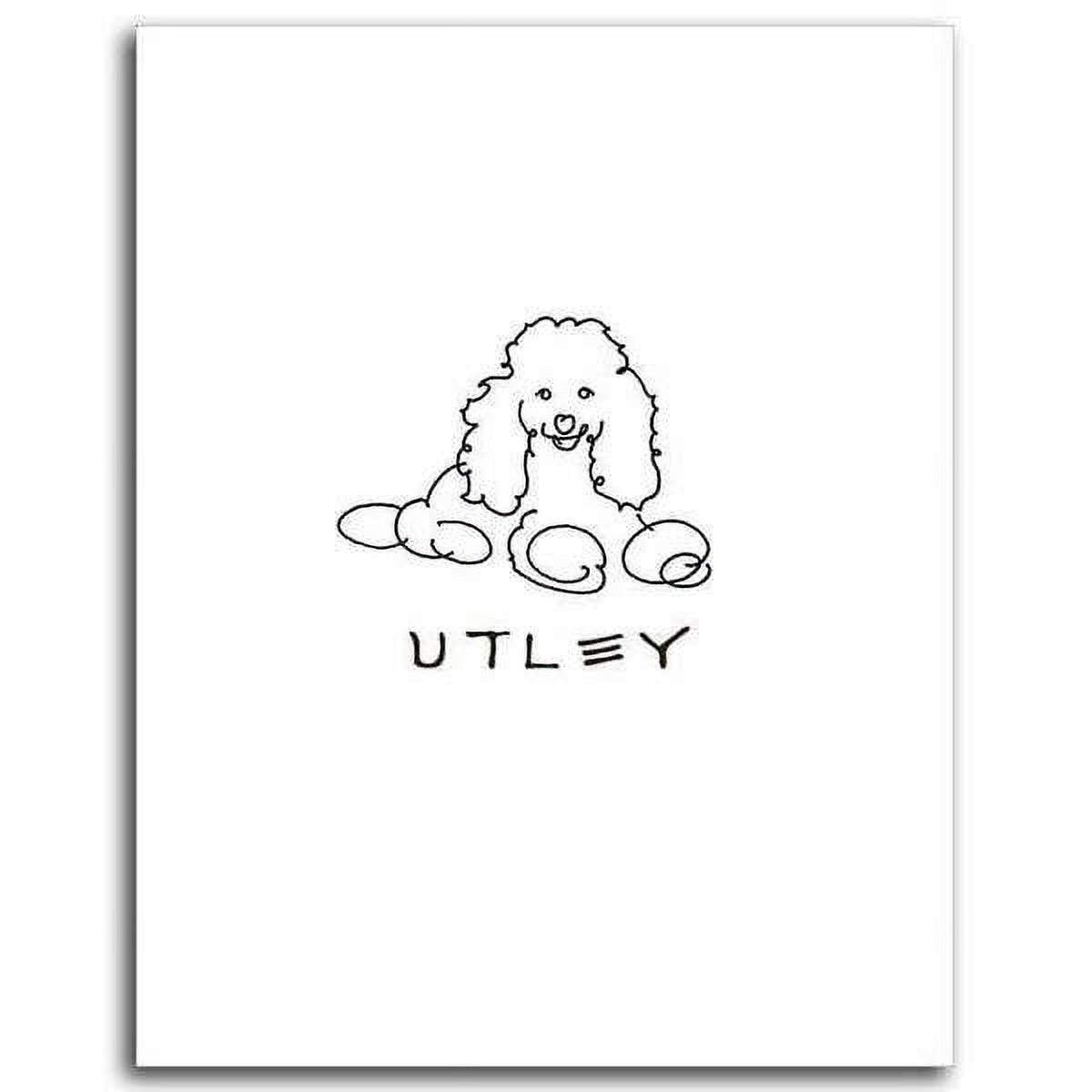 Personalized Hand-Crafted Poodle Line Drawn Style Block Mount