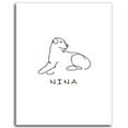 thumbnail image 1 of Personalized Hand-Crafted Rottweiler Line Drawn Style Block Mount, 1 of 1