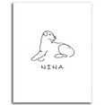 thumbnail image 1 of Personalized Hand-Crafted Rottweiler Line Drawn Style Block Mount, 1 of 1