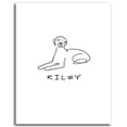 thumbnail image 1 of Personalized Hand-Crafted Weimaraner Line Drawn Style Block Mount, 1 of 1