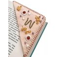thumbnail image 1 of Personalized Hand Embroidered Corner Bookmark,Felt Triangle Page Stitched Handmade Bookmark,Unique Cute Flower Letter Embroidery Bookmarks Accessories for Book Lovers, 1 of 7