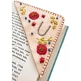 thumbnail image 1 of Personalized Hand Embroidered Corner Bookmark,Felt Triangle Page Stitched Handmade Bookmark,Unique Cute Flower Letter Embroidery Bookmarks Accessories for Book Lovers, 1 of 7