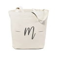 thumbnail image 1 of Personalized Handwritten Monogram Cotton Canvas Tote Bag, 1 of 7