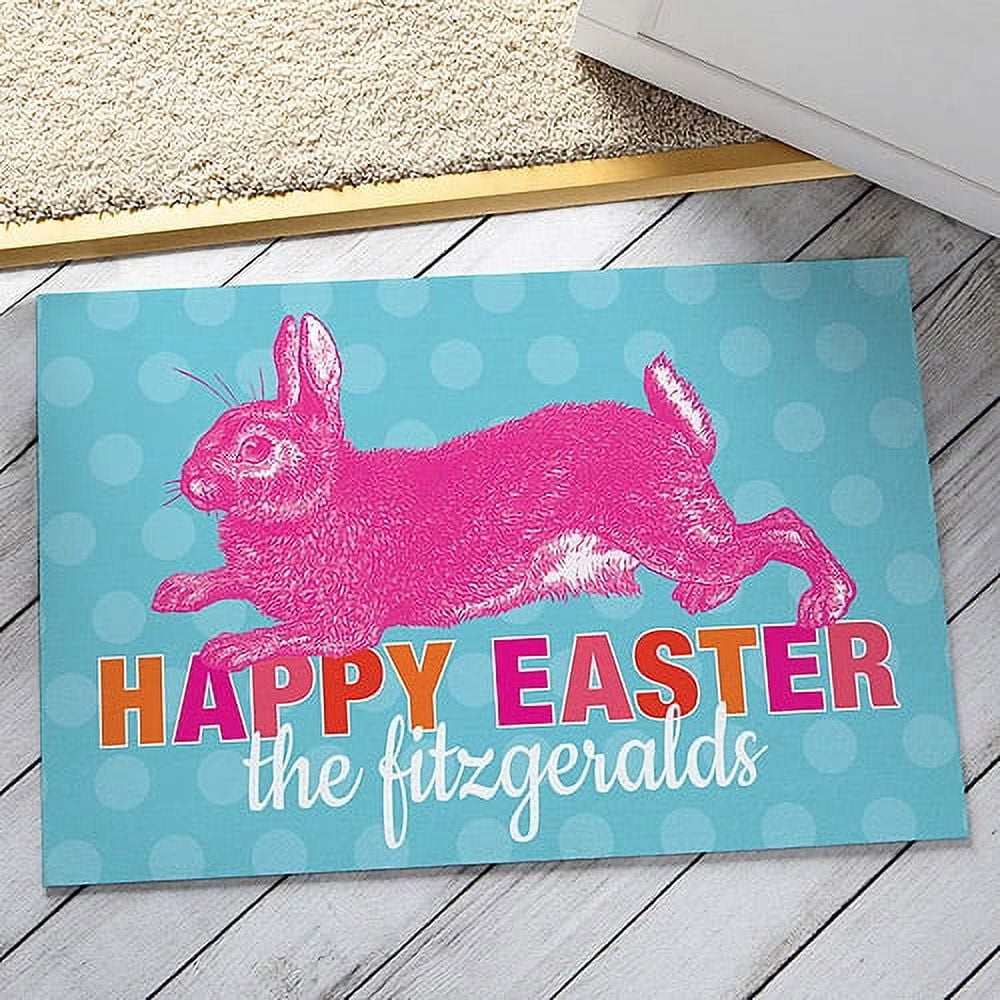 Personalized Happy Easter Doormat