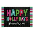 thumbnail image 1 of Personalized Happy Holly Days Indoor / Outdoor Doormat, 1 of 3