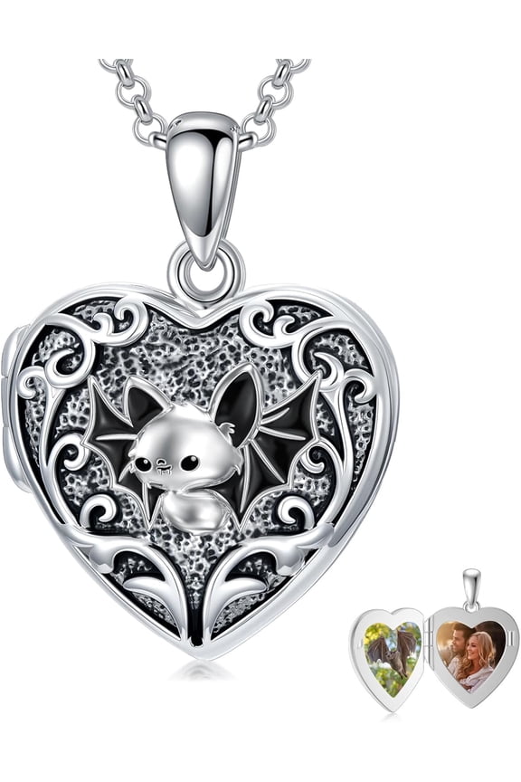 Personalized Heart Locket Necklace That Holds Pictures 925 Sterling Silver Custom Photo Lockets Necklaces Jewelry Gifts for Family Women Lover