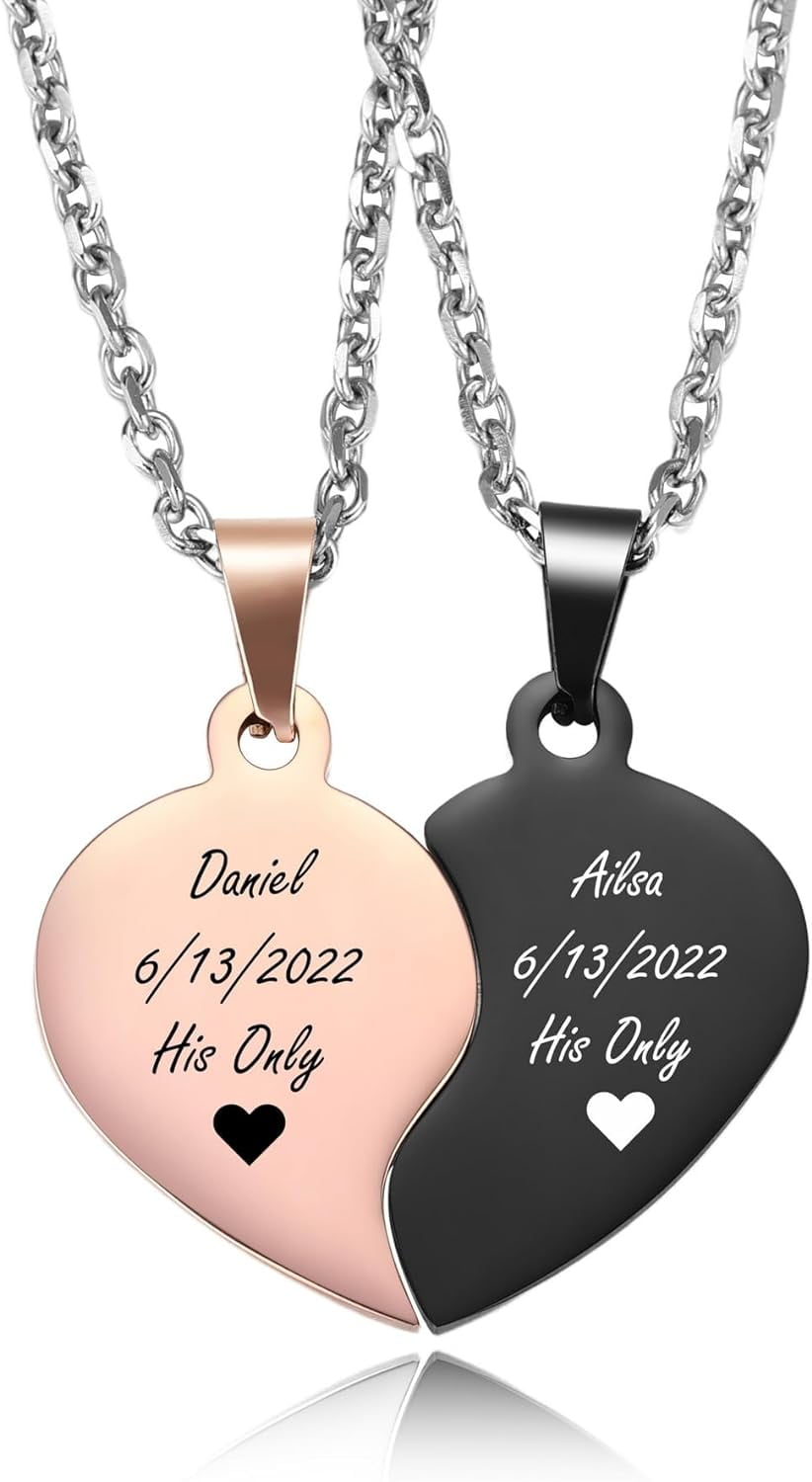 Bf and gf matching necklaces best sale