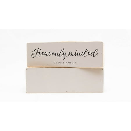 Personalized Heavenly Minded Bereavement Shelf Sitter