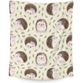 thumbnail image 1 of Personalized Hedgehog Blanket Gifts with Name - 50"x60" Cute Throw Blanket for Adults, Kids - White Soft Plush Blankets for Bed, Couch, Sofa, 1 of 5