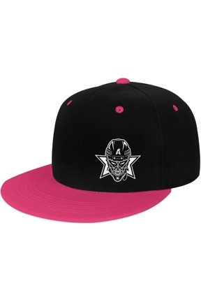 Personalized Hockey Flat Bill Hats Contrast Hip Hop Baseball Cap Unisex Snapback Rock Caps