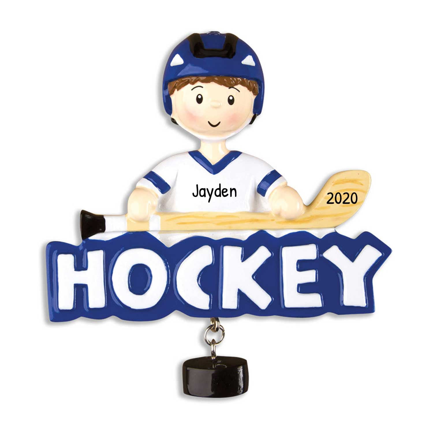 Personalized Hockey Ornament 2023 Ice Skate Ornament, Hockey Skate Ornaments, Athlete Ornament