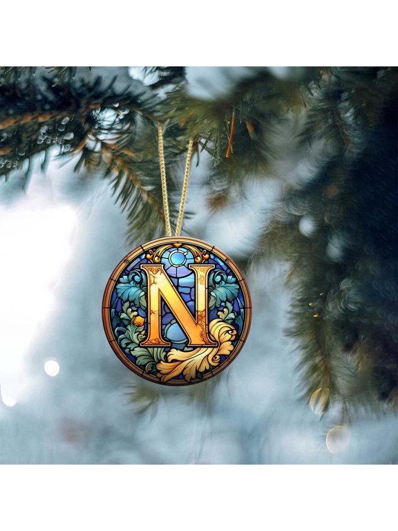 Personalized Home Ornaments Letter Name Ornaments Customized Initial Christmas Gifts for Family Souvenirs Party Wedding Multi-Scene Use DIY Decoration