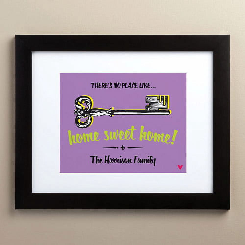Personalized Home Sweet Home 11" x 14" Framed Print