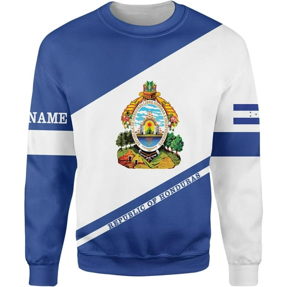 Personalized Honduras Hoodie Camisa Honduras Hoodies Honduras Sweaters Shirts Men & Women Honduran Pride Shirt (Sweatshirt, 2XL)