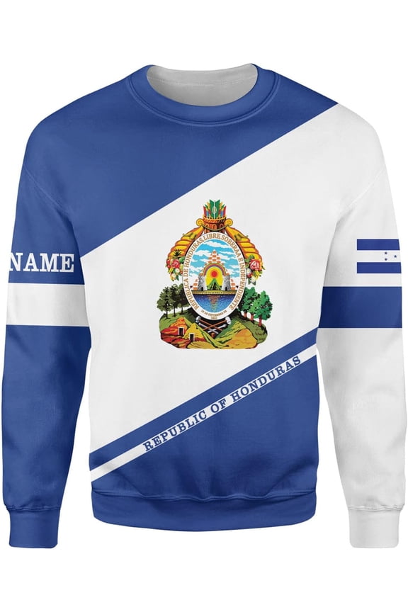 Personalized Honduras Hoodie Camisa Honduras Hoodies Honduras Sweaters Shirts Men & Women Honduran Pride Shirt (Sweatshirt, 5XL)