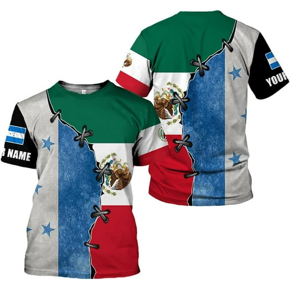 Personalized Honduras Shirt Camisa Honduras Hombres Honduras Shirts for Men Women Honduras Flag Honduran Pride Tshirt (T-shirt, 2XL)