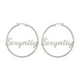 thumbnail image 1 of Personalized Hoop Custom Name Gold Earrings for Woman Mother Gift Jewelry, 1 of 9