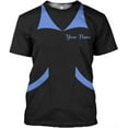 thumbnail image 1 of Personalized Hoosekeeping Shirts 3D Over Print for Men & Women, Housekeeper House Cleaning Uniforms for Women (Blue, XL), 1 of 9