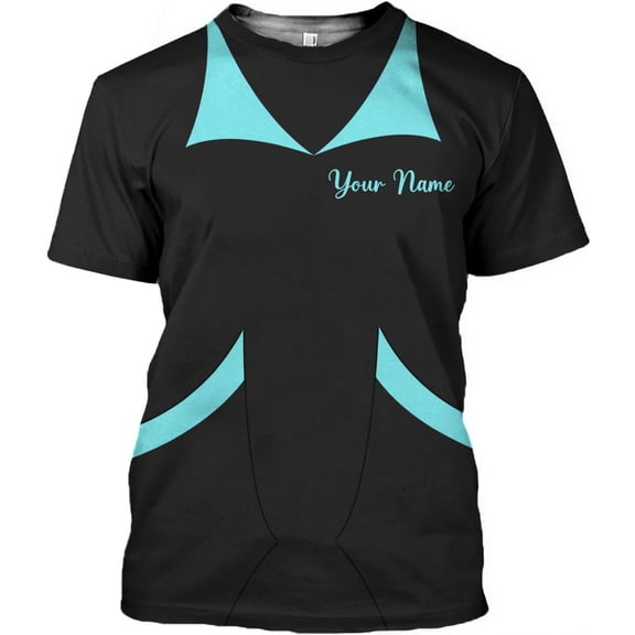 Personalized Hoosekeeping Shirts 3D Over Print for Men & Women, Housekeeper House Cleaning Uniforms for Women (Teal, S)